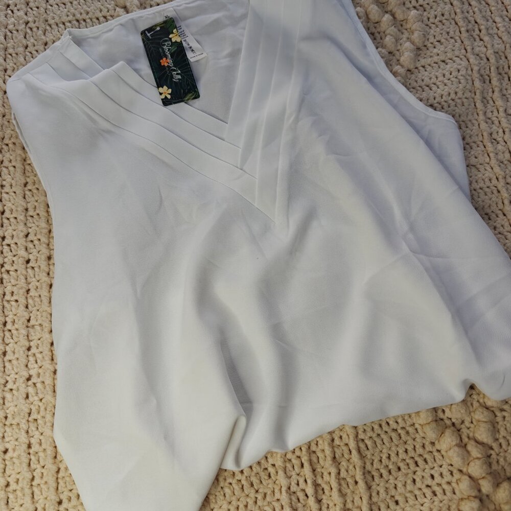 Blooming Jelly Tank Top Dressy Sleeveless Blouses Business Casual Tank XL NWT - Picture 5 of 10